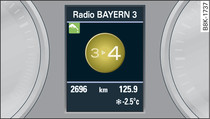 Instrument cluster: Advanced gear-change indicator